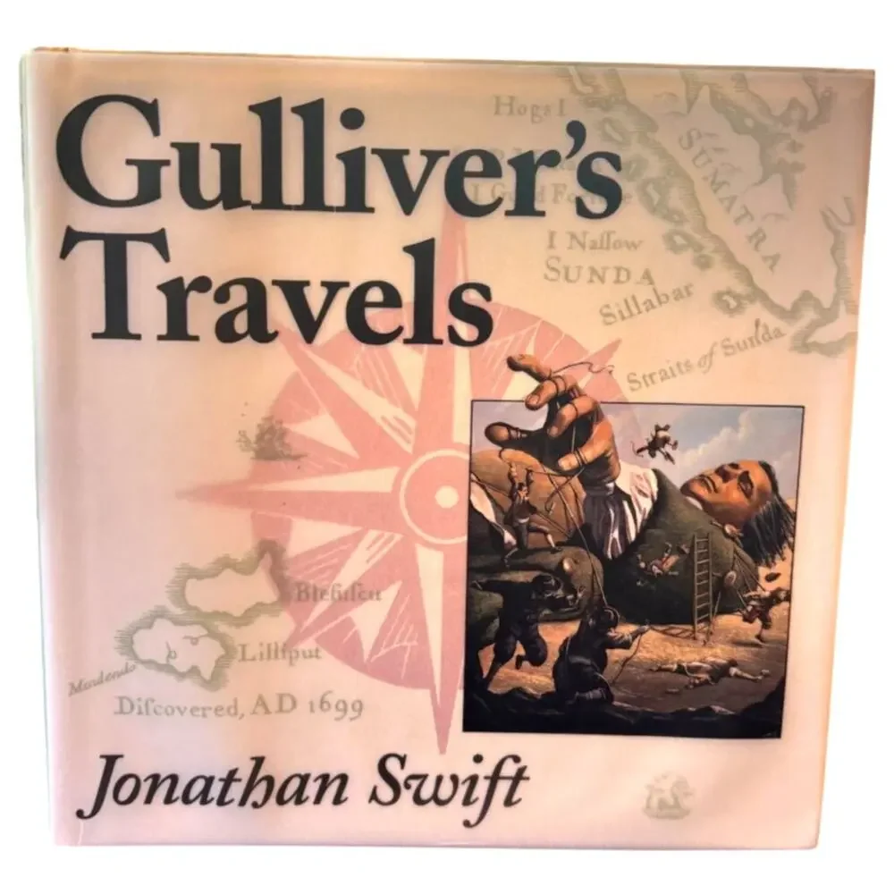 VTG 1995 First Ed. B & N Reproduction, Gulliver's Travels, Jonahtan Swift, HC/DJ